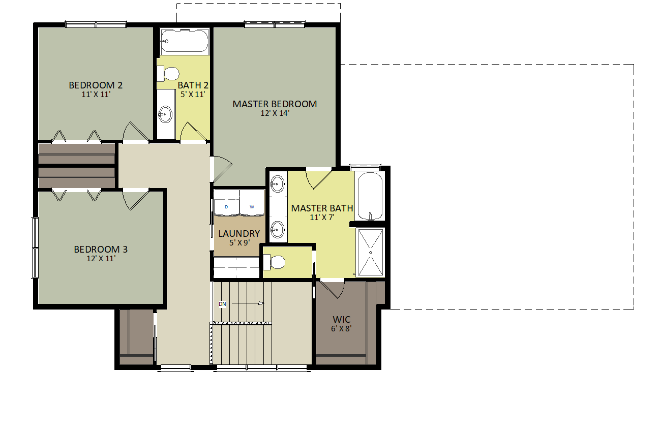 Franklin Second Floor Floor Plan